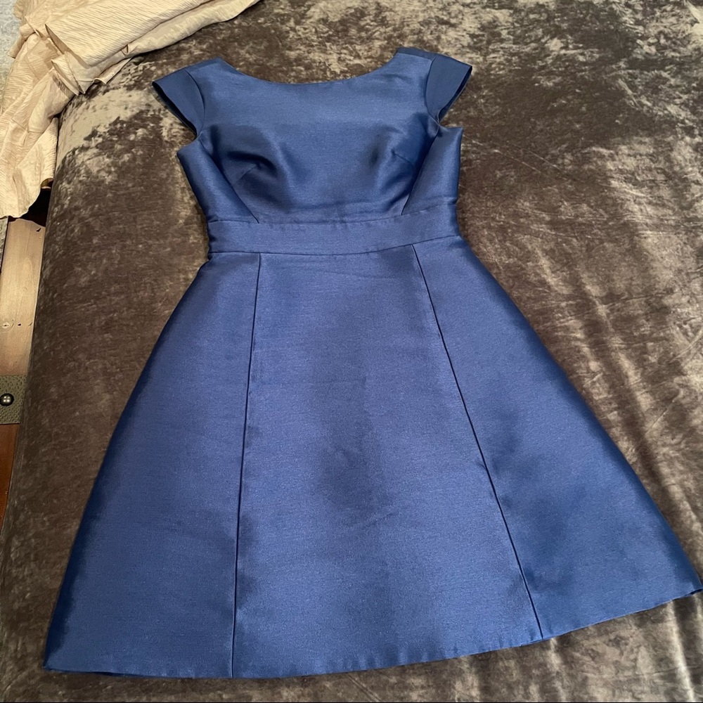 Kate Spade size 0 royal blue silk dress. Backless and sophisticated.